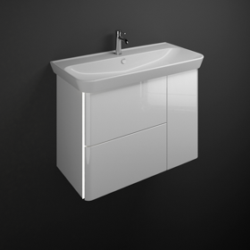 Ceramic washbasin incl. vanity unit SFFR100 - burgbad