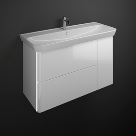 Ceramic washbasin incl. vanity unit SFFR120 - burgbad
