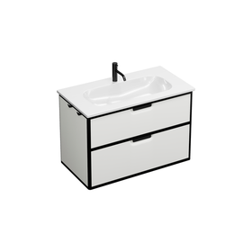 Ceramic washbasin incl. vanity unit SGUX093 - burgbad